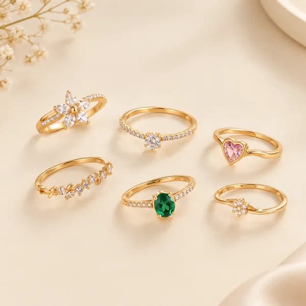 Sparkling Crystal Ring